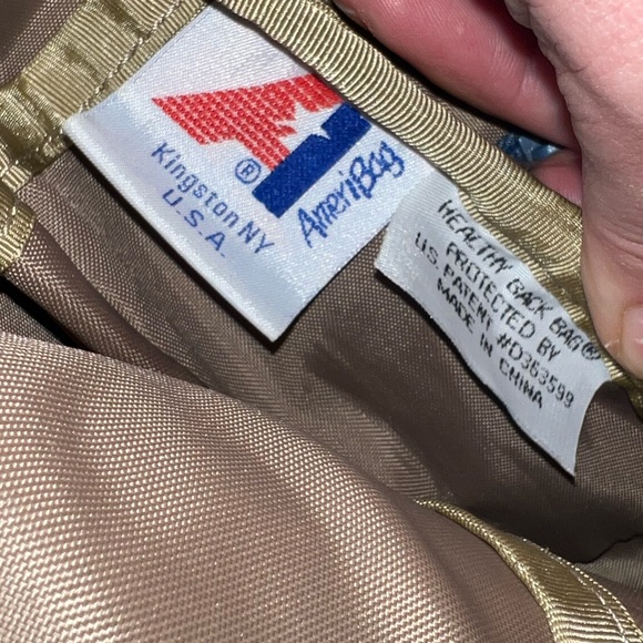 AmeriBag Healthy Backpack Blue Nylon Crossbody - Picture 9 of 13